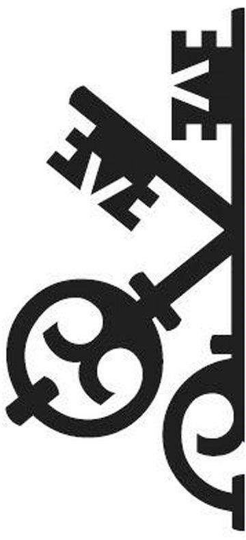 Ornate Three Crossed Keys Logo - 3 ORNATE KEYS,CROSSED,INCOMPLETE by UBS Group AG - 1453399