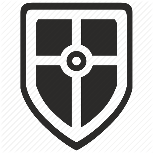 Cross and Shield Logo - Army, cross, religion, roman, safety, shield icon