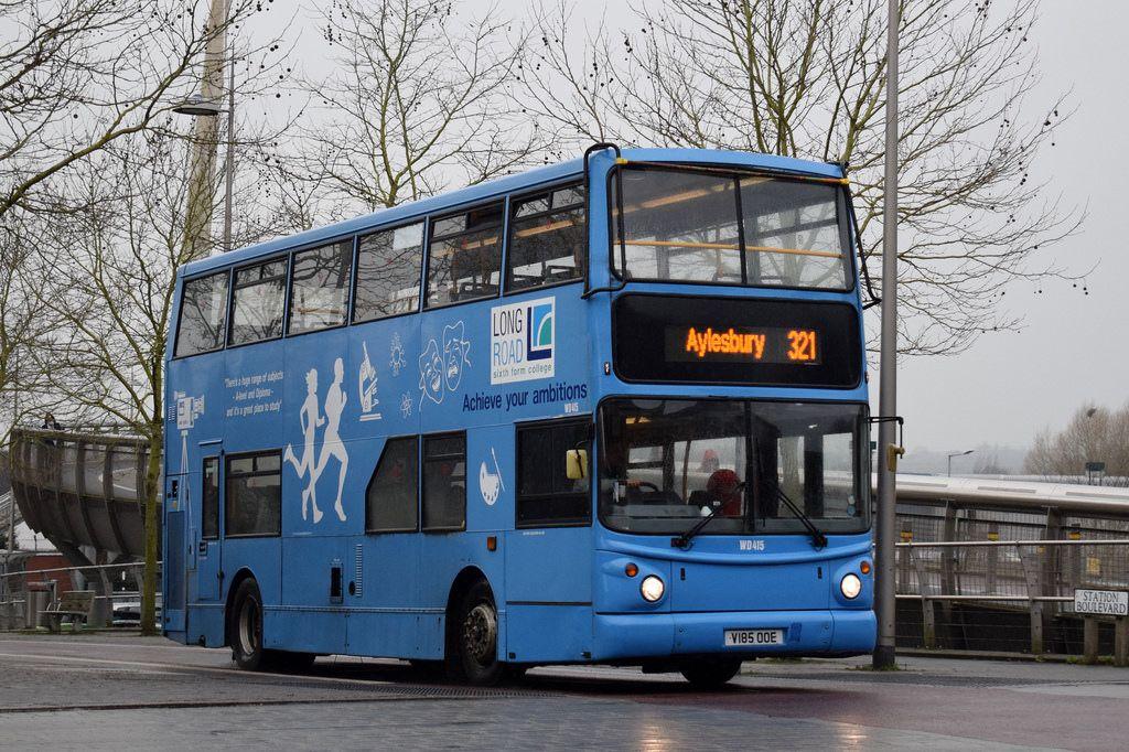 Blue and Red Line Bus Logo - Redline Buses V185 OOE. Redline Buses, Aylesbury Alexander