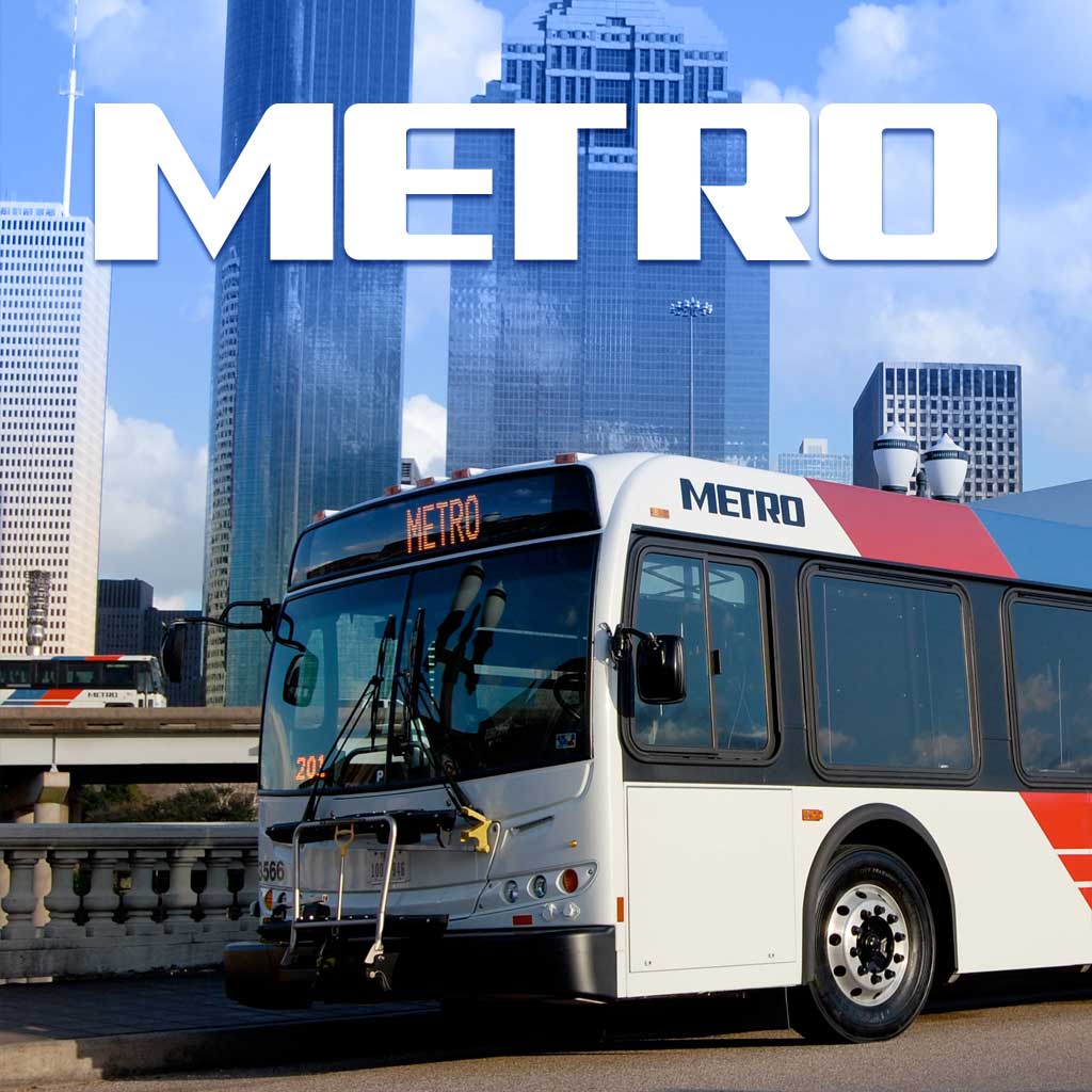 Blue and Red Line Bus Logo - Schedules Bus, Rail & HOV / HOT METRO