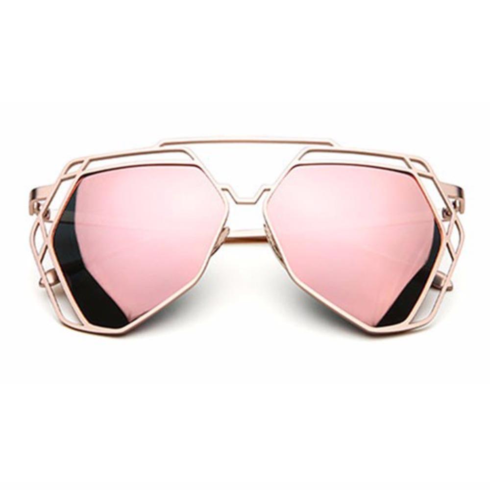 Hippie Glasses Logo - OUTEYE Brand Designer Big Mirror Sunglasses Women Hexagon Lovers ...