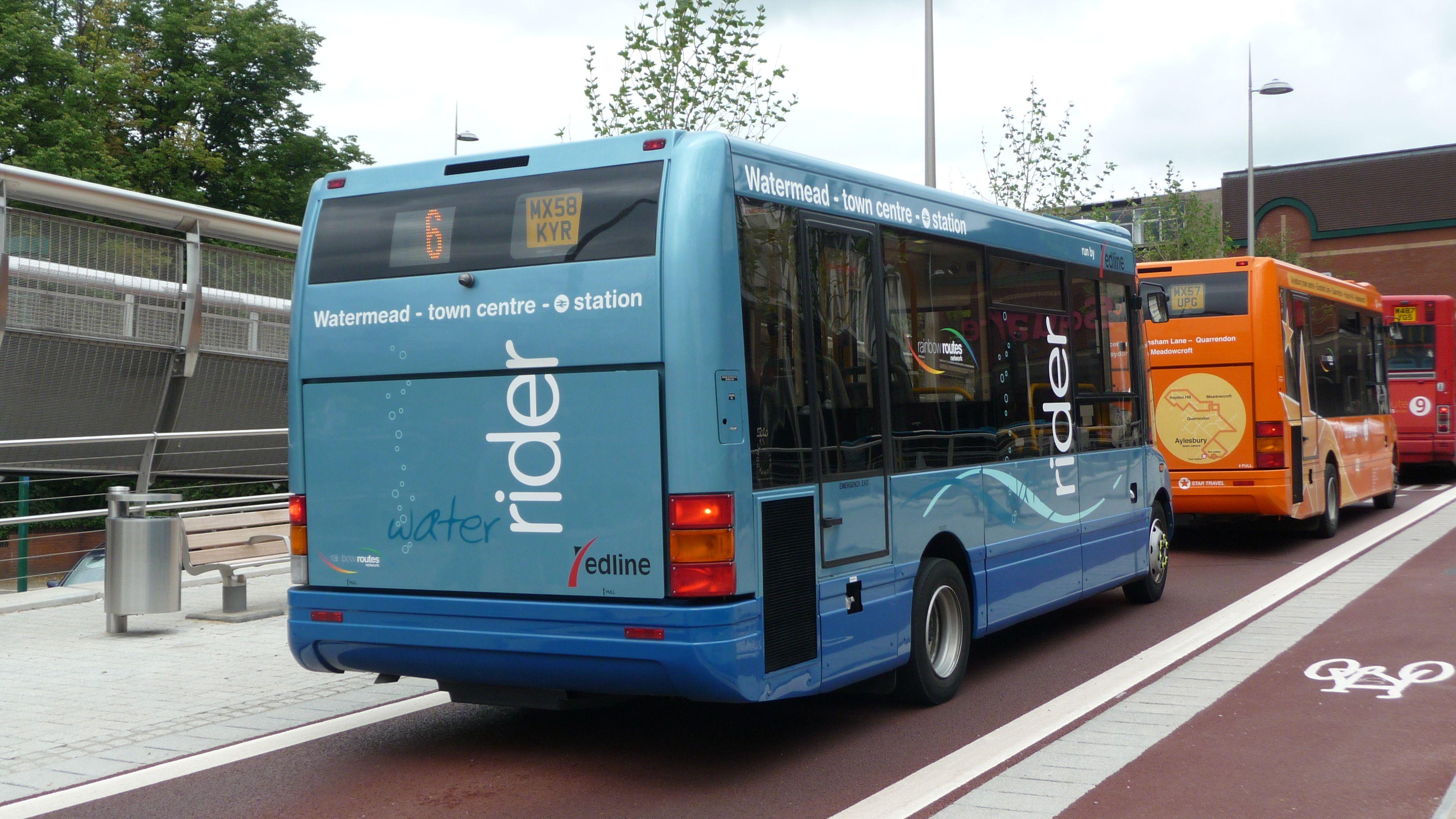 Blue and Red Line Bus Logo - Redline Buses MX58 KYR