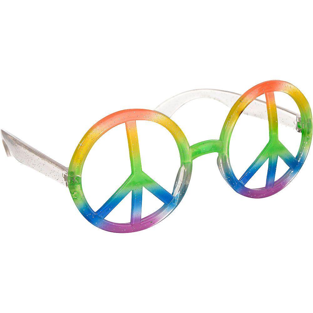 Hippie Glasses Logo - Hippie Peace Sign Glasses | Party City Canada