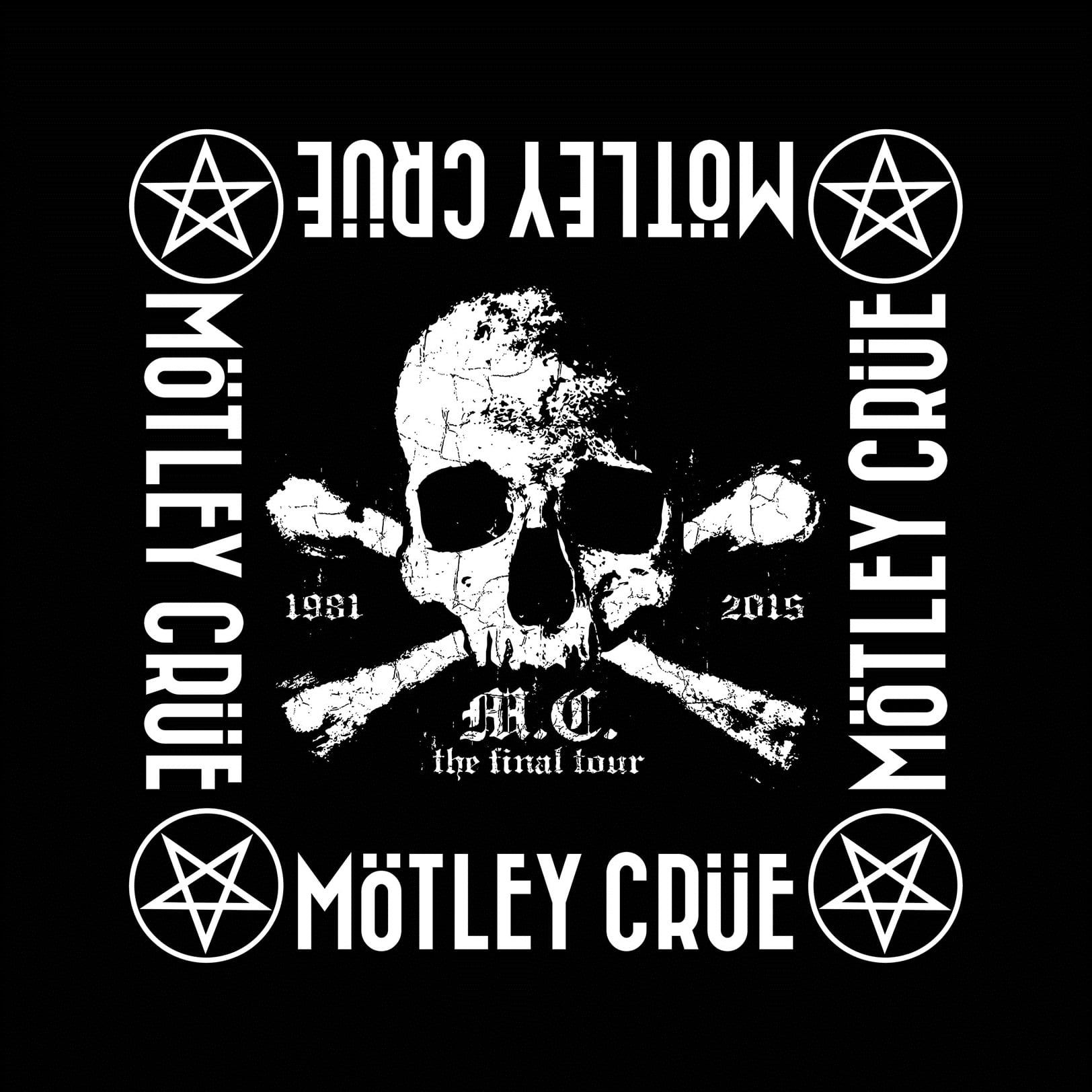 Motley Crue Logo - Motley Crue 'The Final Tour' Bandanna - Heavy Metal Online