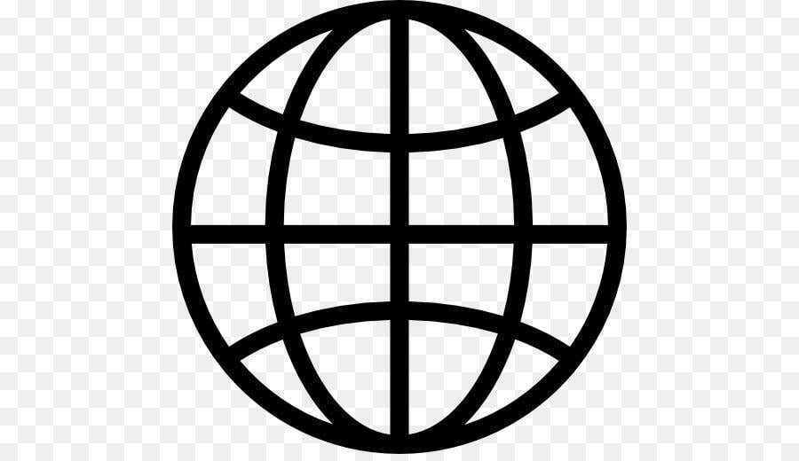 Black Globe Logo - Globe Earth Pictogram Symbol png download