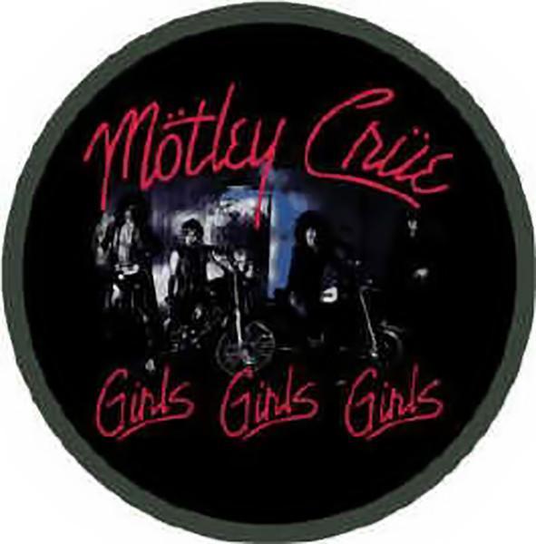 Motley Crue Logo - Motley Crue Iron-On Patch Round Girls Logo – Rock Band Patches