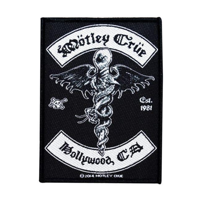 Motley Crue Logo - Motley Crue Hollywood Ca Band Logos Metal Music Woven Sew