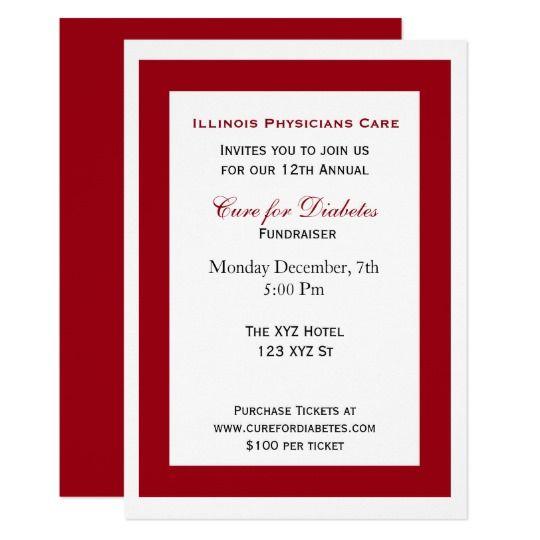 Red and White Corporate Logo - red white classy Corporate party Invitation