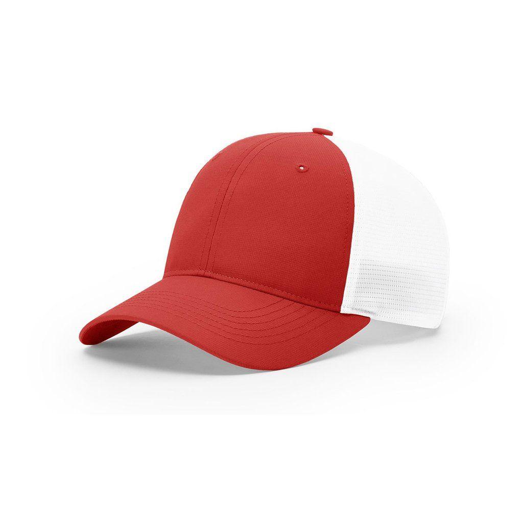 Red and White Corporate Logo - Richardson Women's Red/White Tech Mesh Cap