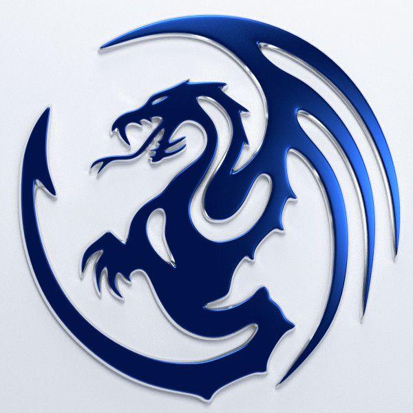 Cool Blue Dragon Logo - cool dragon logos - Under.fontanacountryinn.com