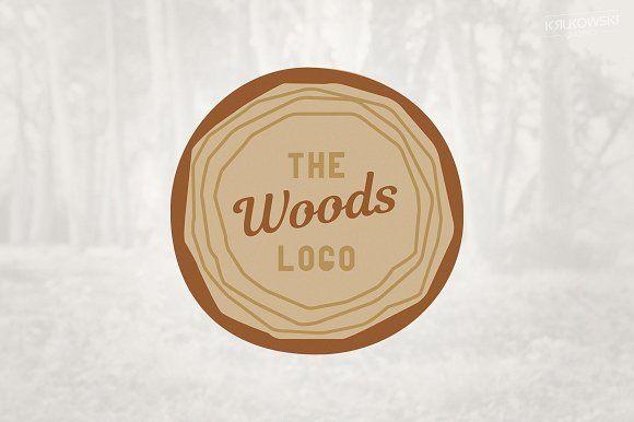 Cross Tree Logo - Wood Cross Section of Tree Logo Logo Templates Creative Market