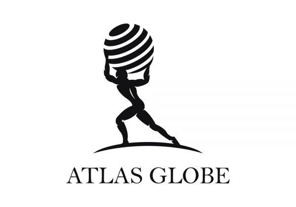 Black Globe Logo - Atlas Globe Logo • Premium Logo Design