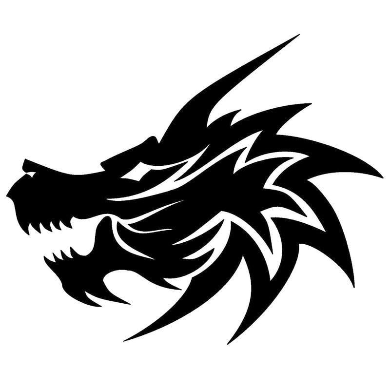 Cool Evil Logo - 2019 Car Window Decal Truck Outdoor Sticker Dragon Wicked Fire Cool ...