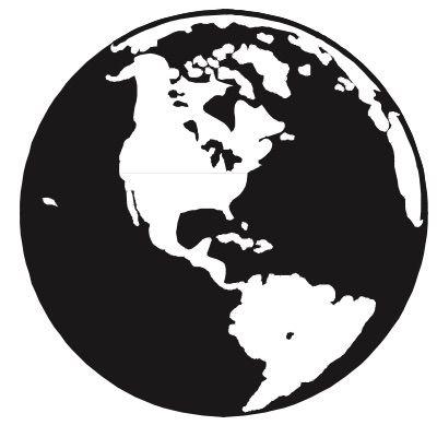 Black Globe Logo - Map & Globe Logos