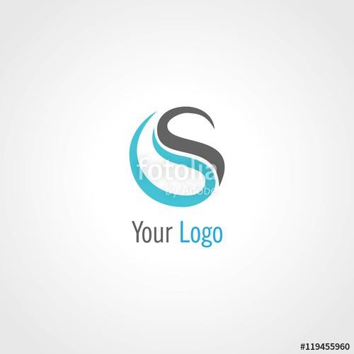 Round Abstract Logo - round letter S abstract logo