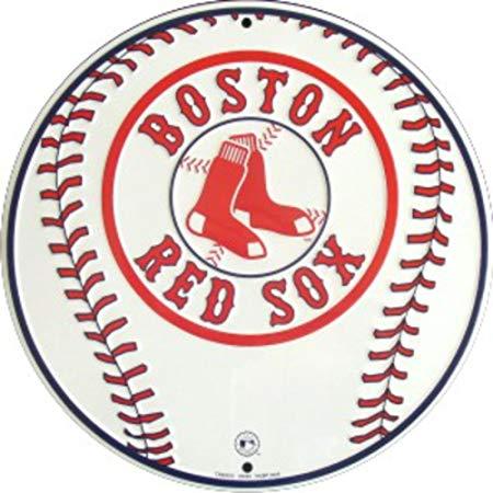 Circular Sports Logo - Boston Red Sox Baseball Circular Logo Sports Sign: Amazon.co.uk ...
