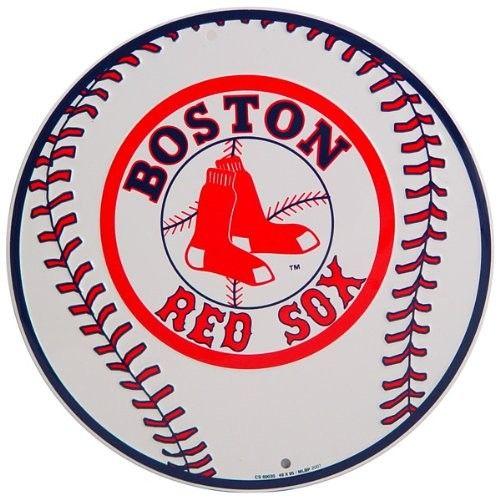 Circular Sports Logo - Boston Red Sox Baseball Circular Logo Sports Sign