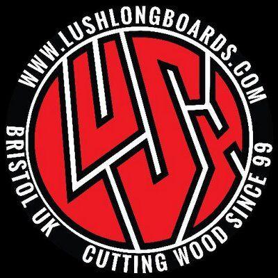 Lush Old Logo - Lush Longboards crusing to to old skool skate park
