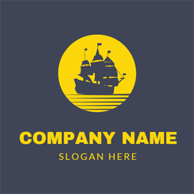 Black Sailboat Logo - Free Ship Logo Designs. DesignEvo Logo Maker