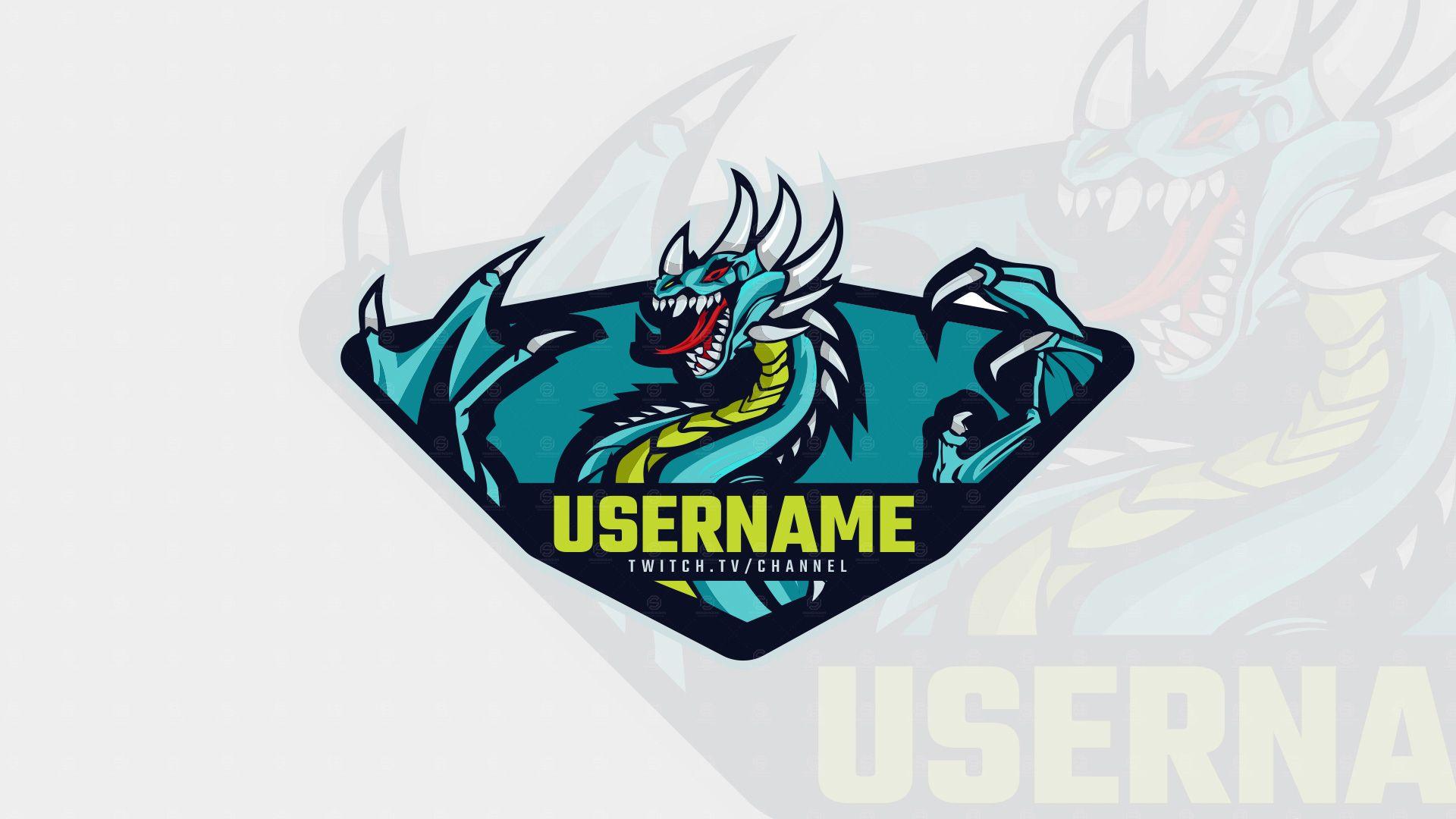 Dragon Logo - Premade eSports Dragon Logo For sale only at Streamer Overlays
