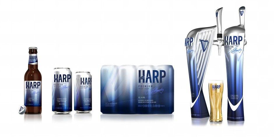 Harp Lager Logo - Harp Lager targets a new generation of drinkers with refreshed brand