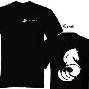 Black Sailboat Logo - Beneteau French Sailboat Logo Black T Shirt Unisex