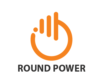 Round Abstract Logo - Round Power Button Abstract Logo