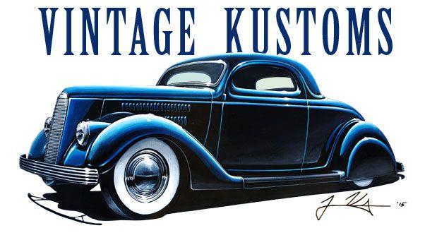 Vintage Custom Auto Shop Logo - Kenneth's Vintage kustoms Shop Car ChronicleCustom Car