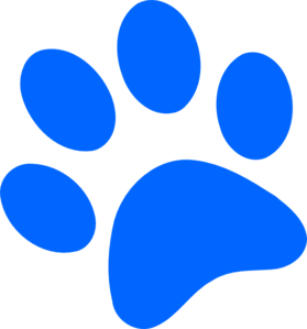 Blue Dog Paw Logo - Blue Paw Print Clip Art at Clker.com - vector clip art online ...