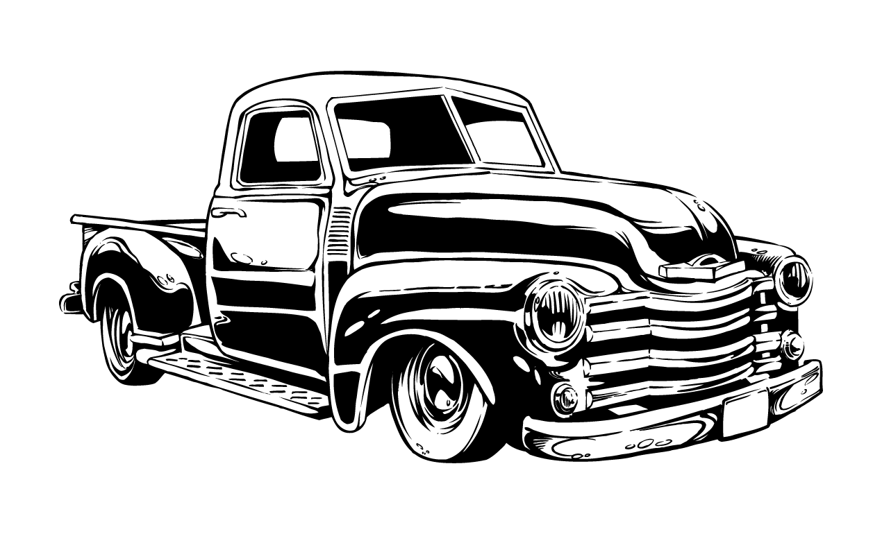 Vintage Custom Auto Shop Logo - Vintage Car Vector Logo image
