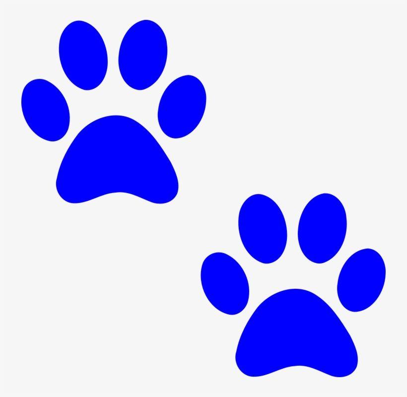 Blue Dog Paw Logo - Dog Paw Prints Free Vector Graphic Paw Prints Dog Print - Blue Paw ...