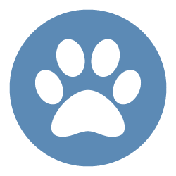 Blue Dog Paw Logo - Dog Paw Humane Association