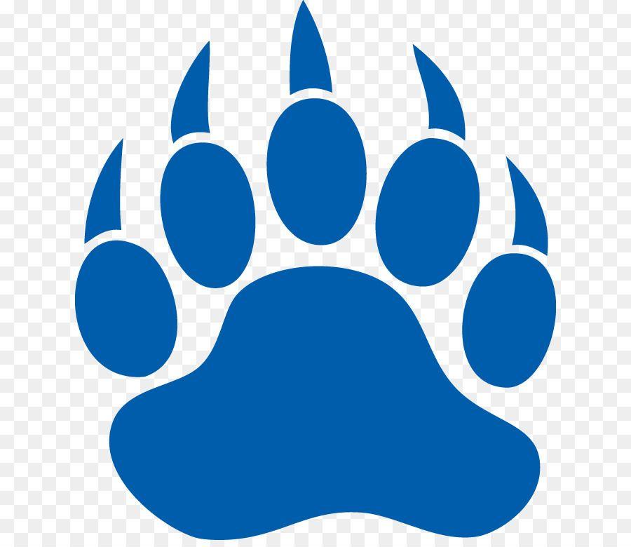 Blue Dog Paw Logo - Bear Dog Paw Decal Printing - Blue Poster png download - 686*770 ...