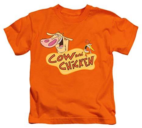 Cow Sports Logo - Amazon.com: Juvenile: Cow & Chicken - Logo Kids T-Shirt Size 5/6 ...