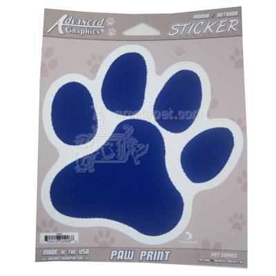 Blue Dog Paw Logo - 5-1/4-inch Decal Blue Dog Paw Print - Gift Assorted at Arcata Pet ...