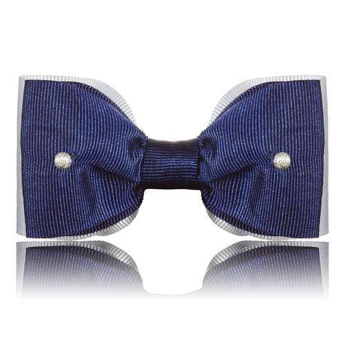 Blue Dog Paw Logo - Grey & Blue Dog Bow Tie — Paws with Opulence
