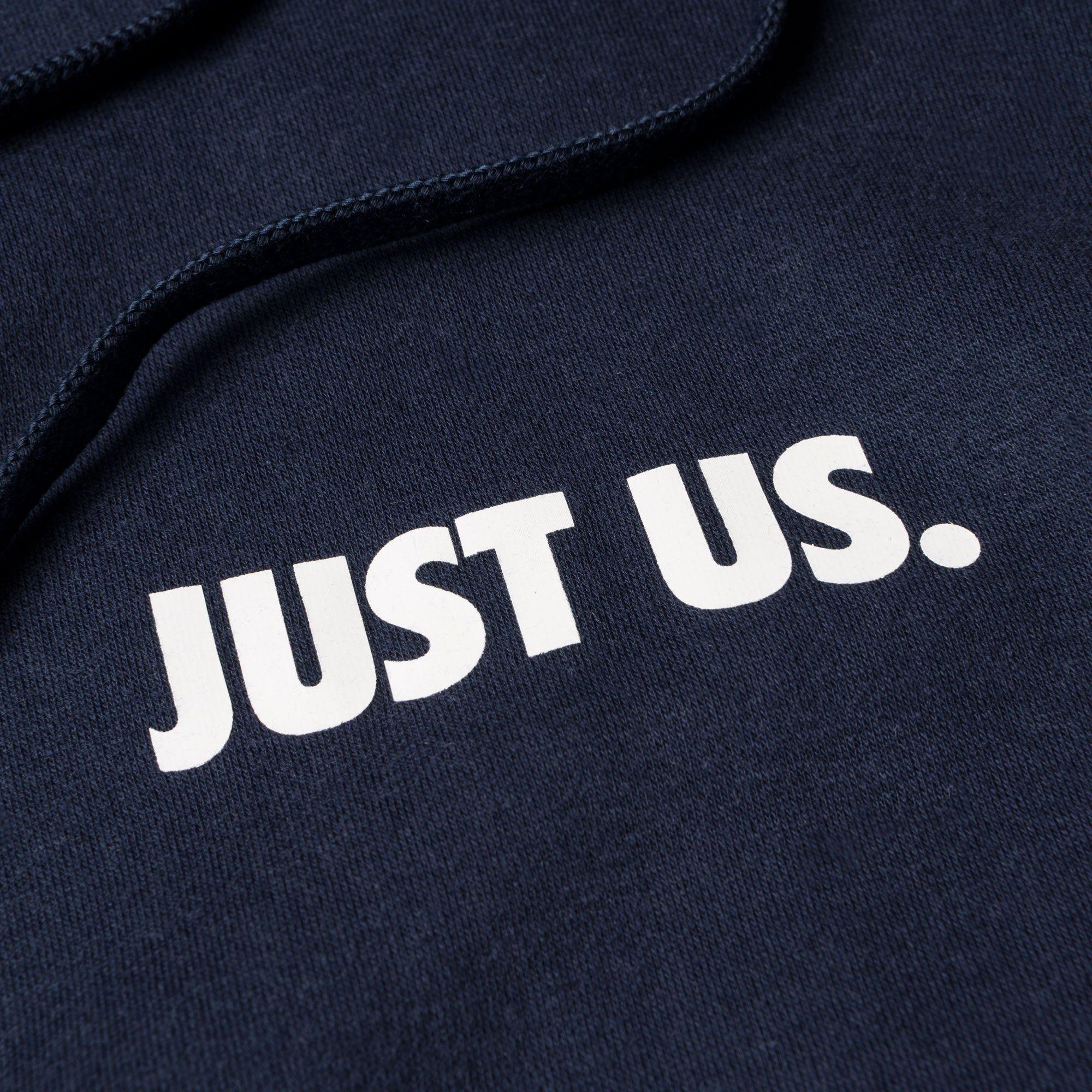 Kith Just Us Logo - Kith x Nike Just Us Hoodie - Navy