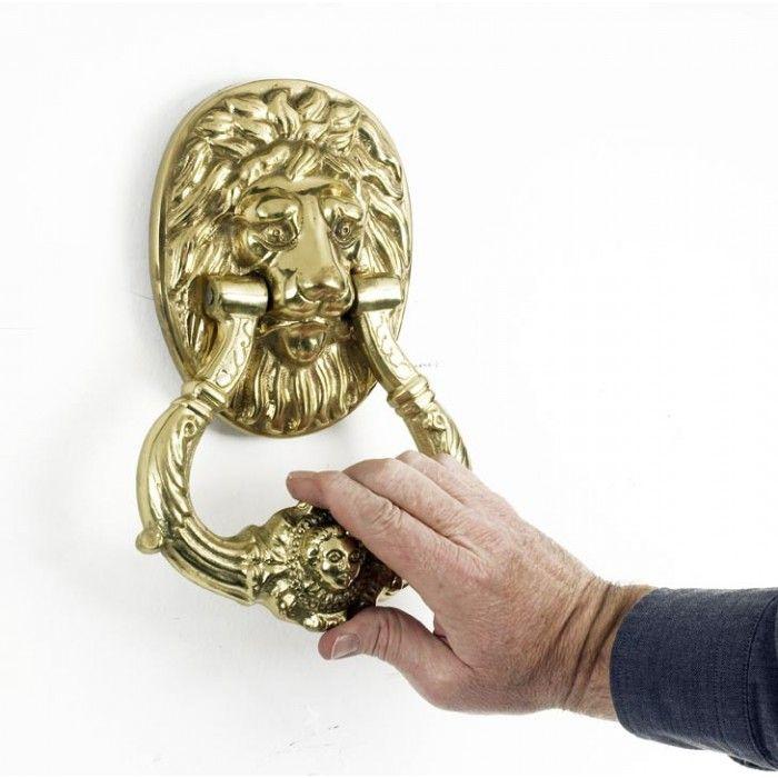 Brass Lion Logo - Door Knocker Ornate Large Lion (Balmoral Lion) | Black Country Metal ...