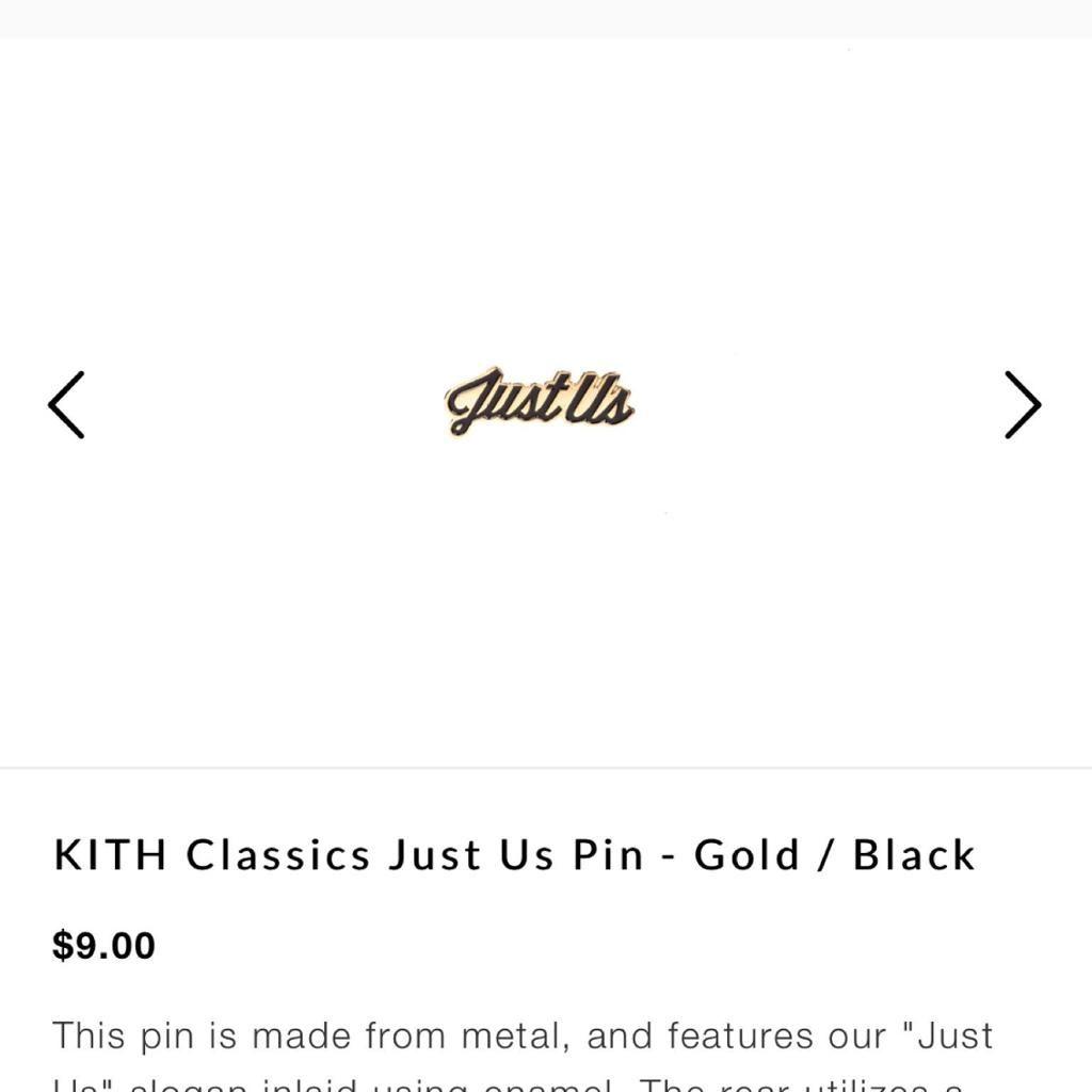 Kith Just Us Logo - KITH Just Us Pin