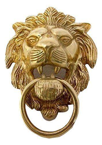 Brass Lion Logo - Delhi Traderss WV01RCA08030 Bullet Brass Made Large Lion Badge ...