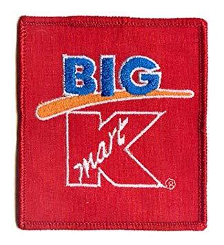 Big Kmart Logo - 3.25 Vintage Big 'K' Kmart Company Logo STITCH Patch
