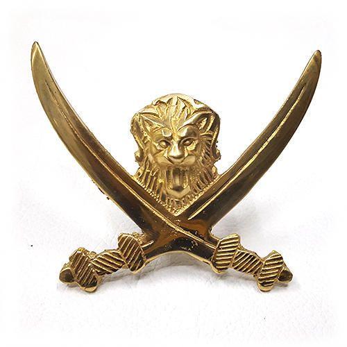 Brass Lion Logo - Xtremz Brass Talwar Lion Face Medium Logo at Rs 199 /piece