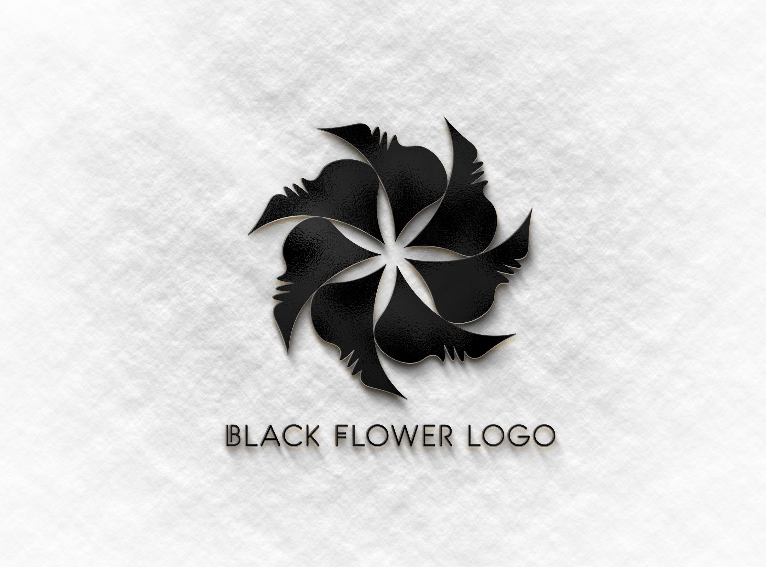 Black Flower Logo - Black Flower Logo – AYA Templates