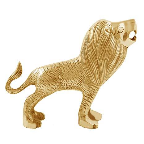 Brass Lion Logo - Autofy Brass Roaring Lion Statue Decal for All Bikes (Gold): Amazon ...