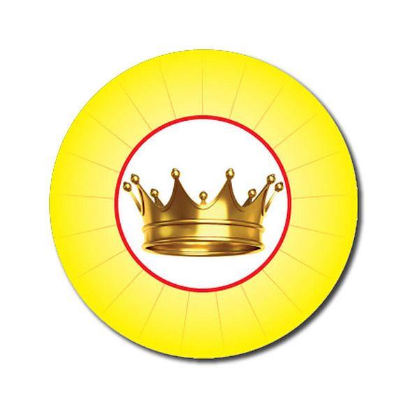 Ship & Yellow Crown Logo - Yellow Crown 25mm Stickers Sheet of 70 Customised