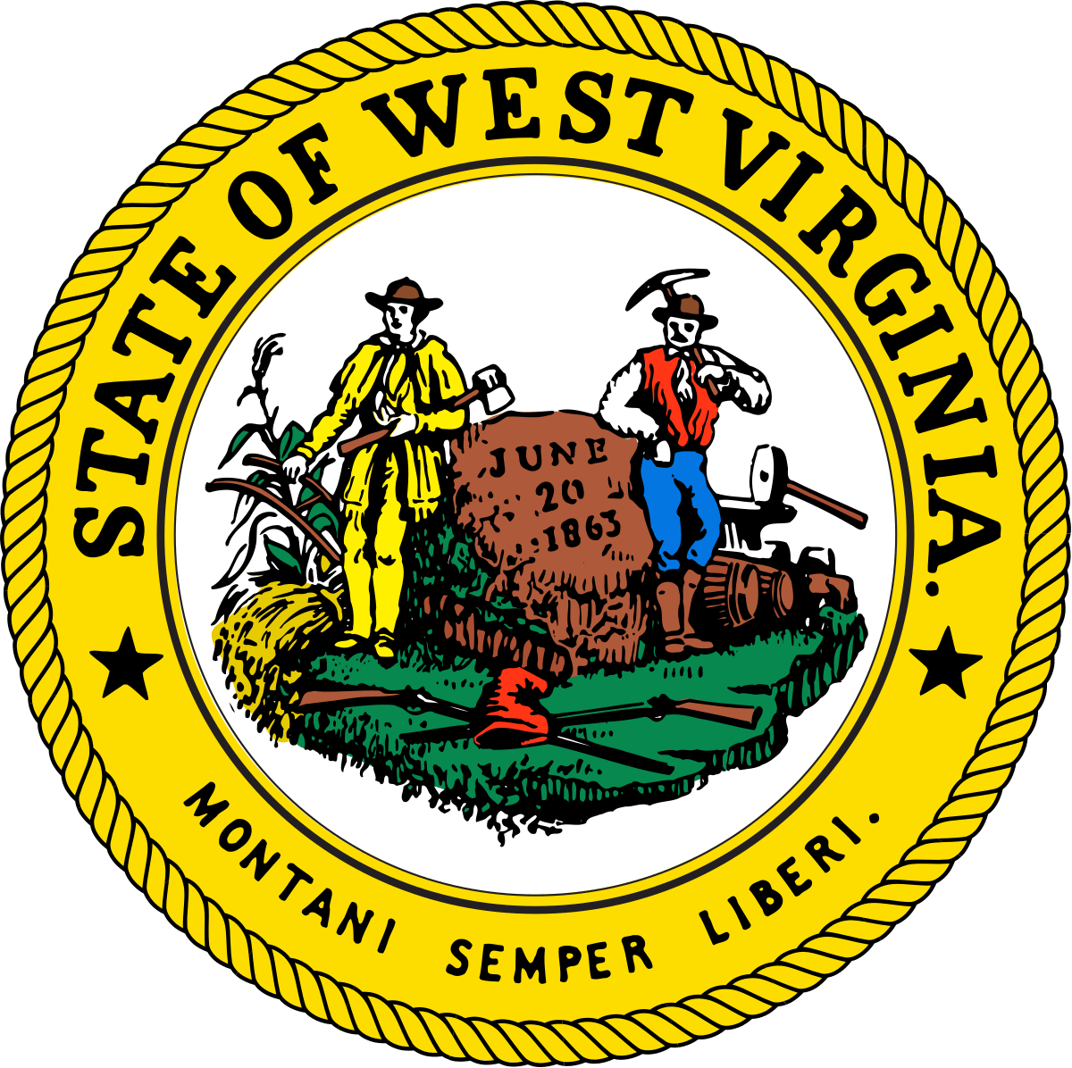 WV State Logo - Seal of West Virginia