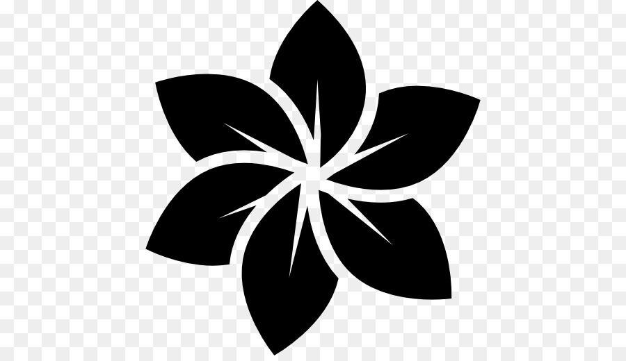 White Flower Logo - Flower Logo Black and white Clip art - plumeria vector png download ...