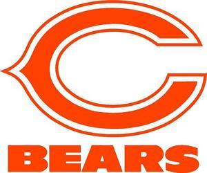 Bears C Logo - Set of 2 Chicago Bears Cornhole Sticker Decals 13 Bear C