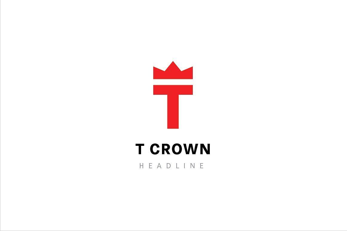 Ship & Yellow Crown Logo - T crown logo. ~ Logo Templates ~ Creative Market