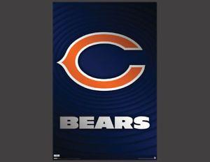 Bears C Logo - Rare CHICAGO BEARS C Logo Official NFL Football Team Logo Wall